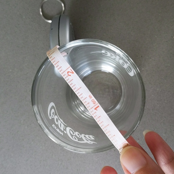 ✨️ 5 for $25 Small 4" Vintage Coke Cocoa cola glass clear with white - Picture 6 of 7